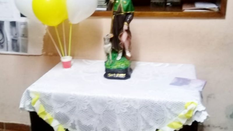 La imagen de San Roque visita EC SAPEM y barrios de Recreo