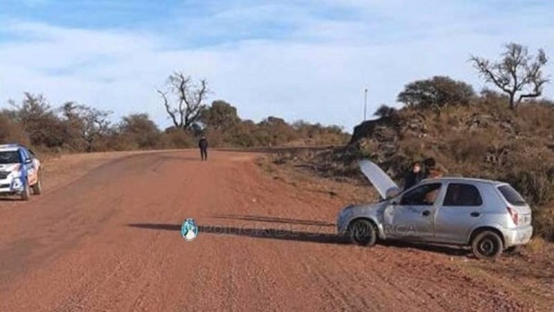 Volcó un auto en Ancasti
