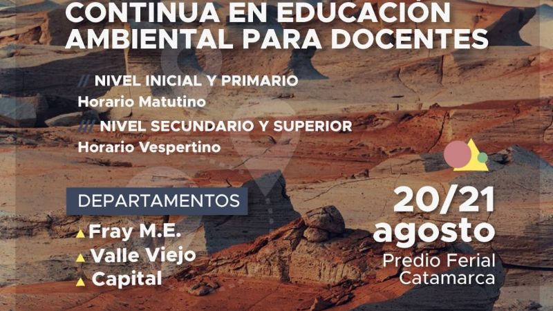 Continúa la capacitación en formación de educación ambiental para docentes