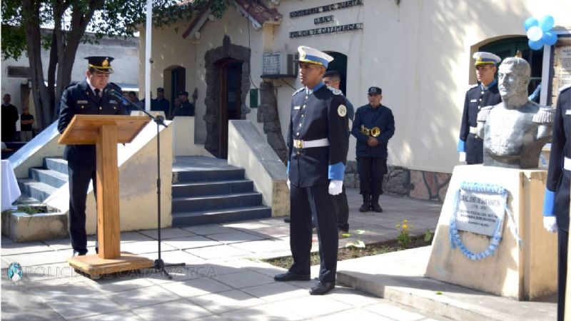 Policías peregrinaron para dar gracias a la Virgen
