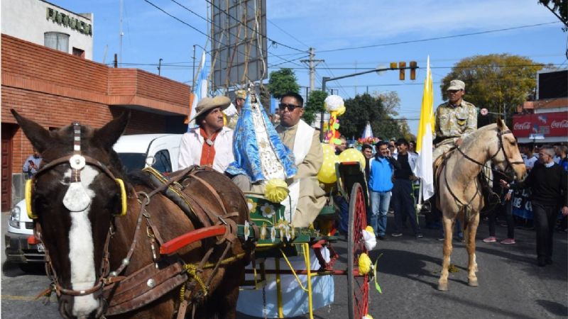 Policías peregrinaron para dar gracias a la Virgen
