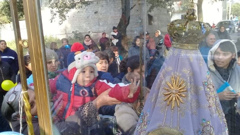 La Madre del Valle en las parroquias del Carmen y San Cayetano de Aguilares