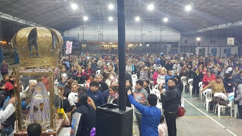 La Madre del Valle en las parroquias del Carmen y San Cayetano de Aguilares