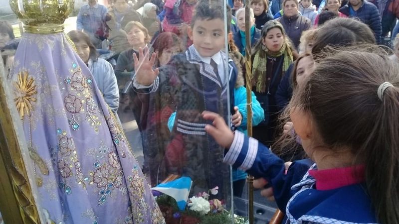La Madre del Valle en las parroquias del Carmen y San Cayetano de Aguilares