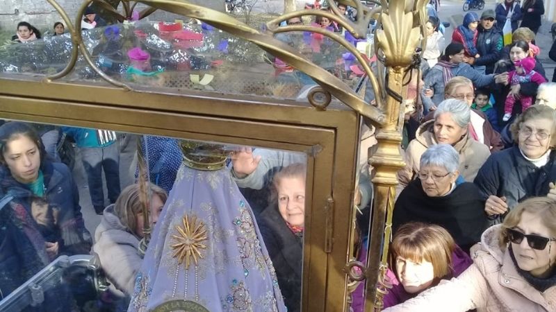 La Madre del Valle en las parroquias del Carmen y San Cayetano de Aguilares