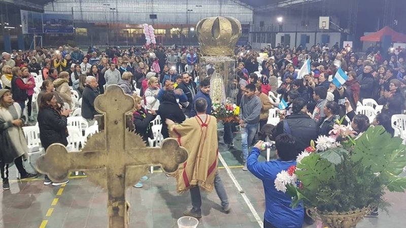 La Madre del Valle en las parroquias del Carmen y San Cayetano de Aguilares