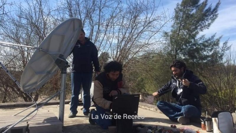 Instalan antena para brindar Internet en La Dorada