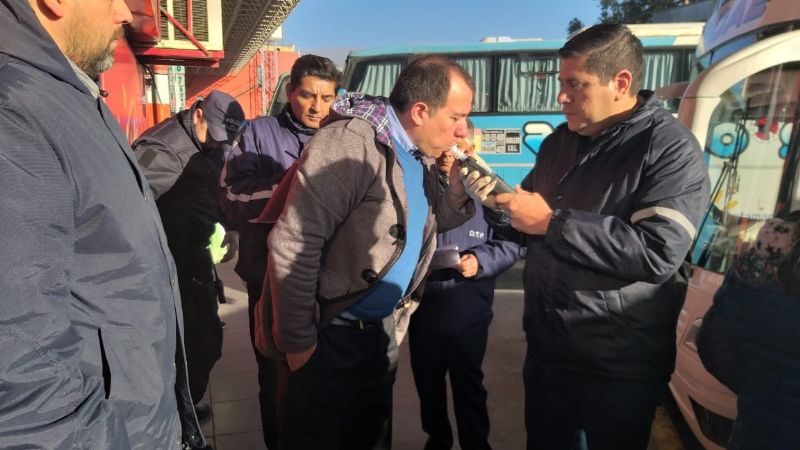 Estrictos controles a choferes de colectivos