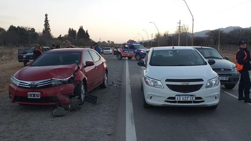 Choque en cadena en Ruta Nacional N°38