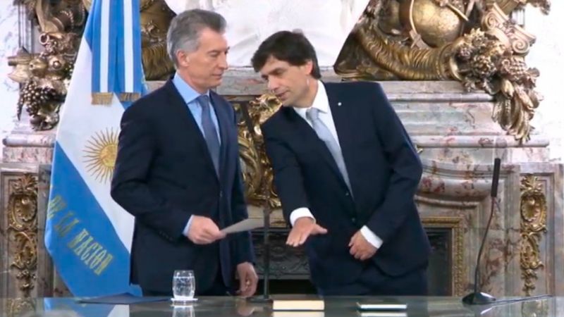 Asumió Lacunza: “Queremos garantizar la tranquilidad de los argentinos”