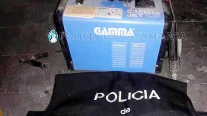 En un comercio secuestran una soldadora robada