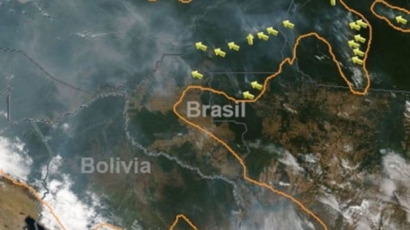 El humo del incendio en el Amazonas llegó hasta Catamarca