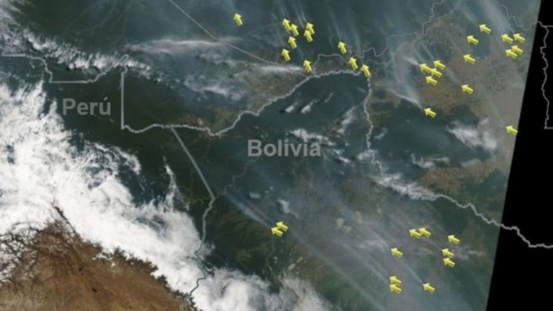 El humo del incendio en el Amazonas llegó hasta Catamarca