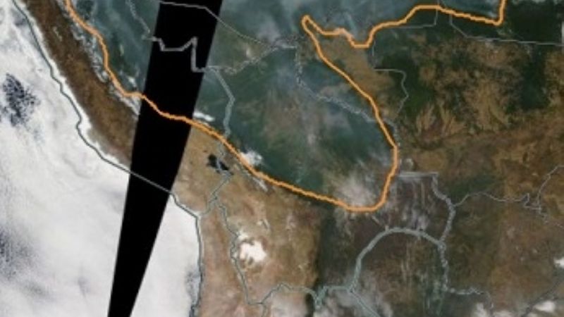 El humo del incendio en el Amazonas llegó hasta Catamarca