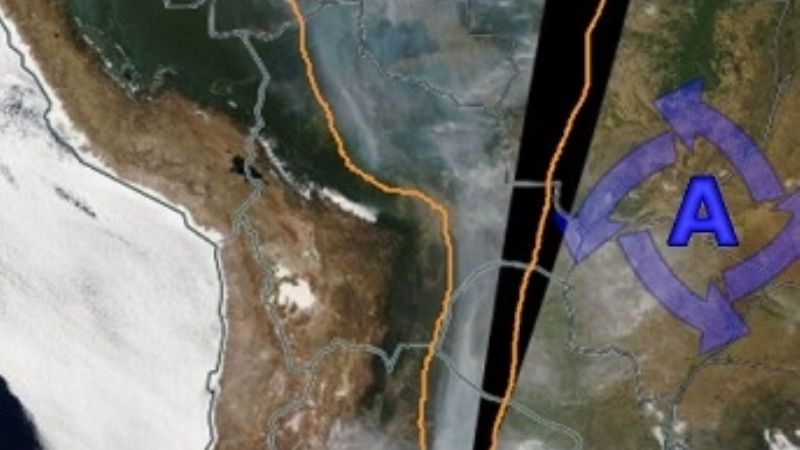 El humo del incendio en el Amazonas llegó hasta Catamarca