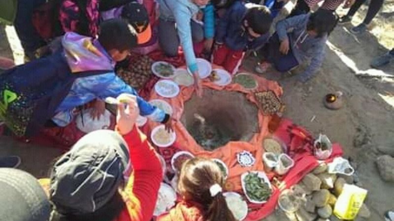 Agradecieron a la Madre Tierra en Mutquín