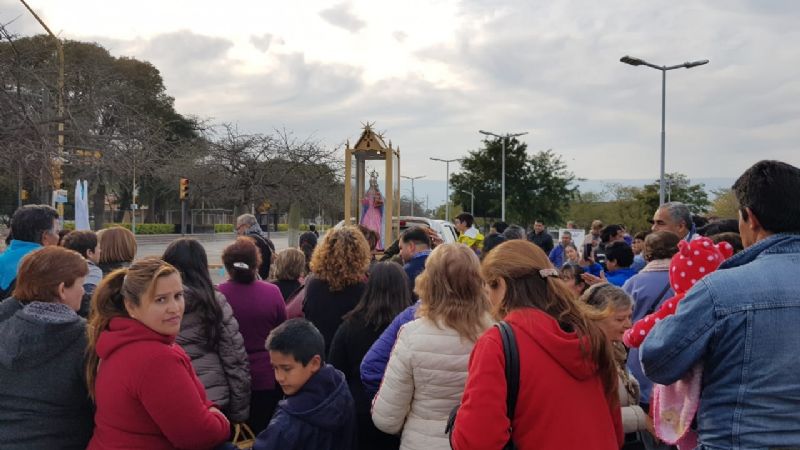 Pobladores de Paclín peregrinaron por quinta vez al Santuario Mariano