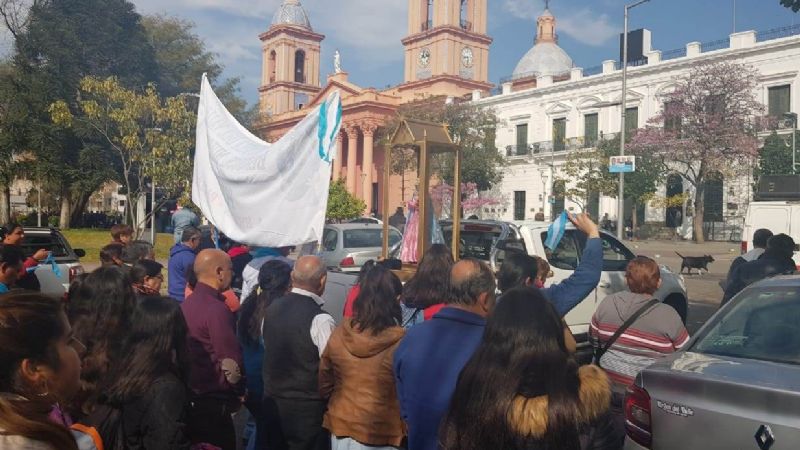 Pobladores de Paclín peregrinaron por quinta vez al Santuario Mariano