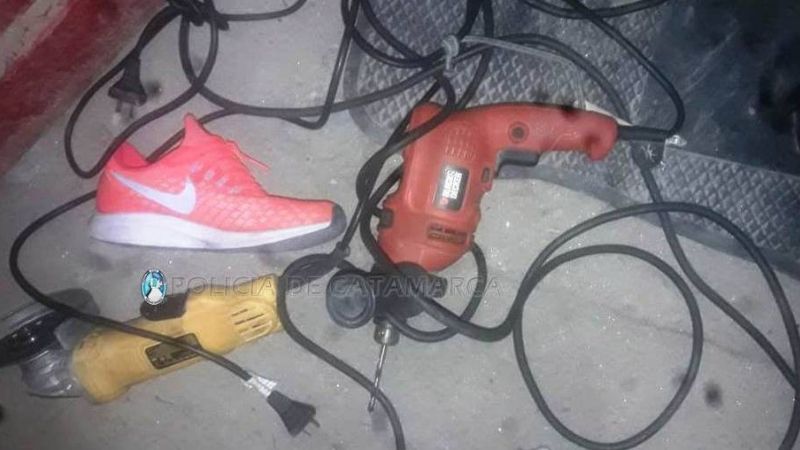 Atrapan a un joven con herramientas robadas en un kiosco