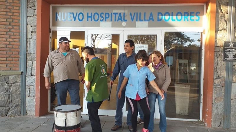 Precarizados de Salud protestan en el hospital