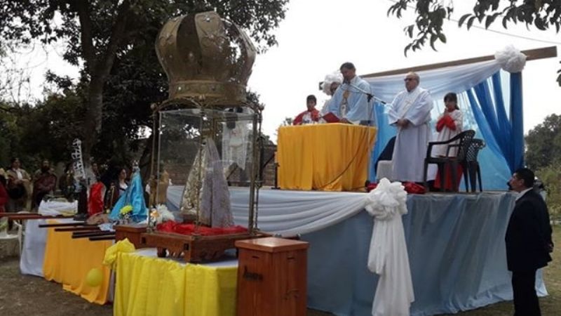 La Virgen del Valle visitó la ciudad de Alberdi