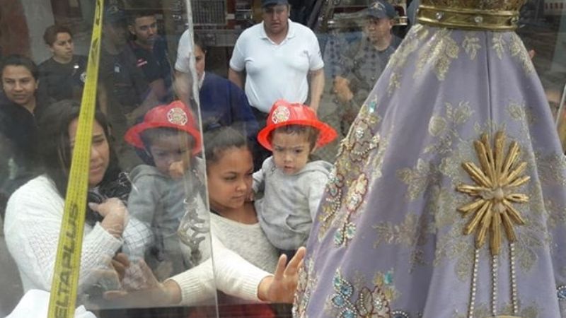 La Virgen del Valle visitó la ciudad de Alberdi