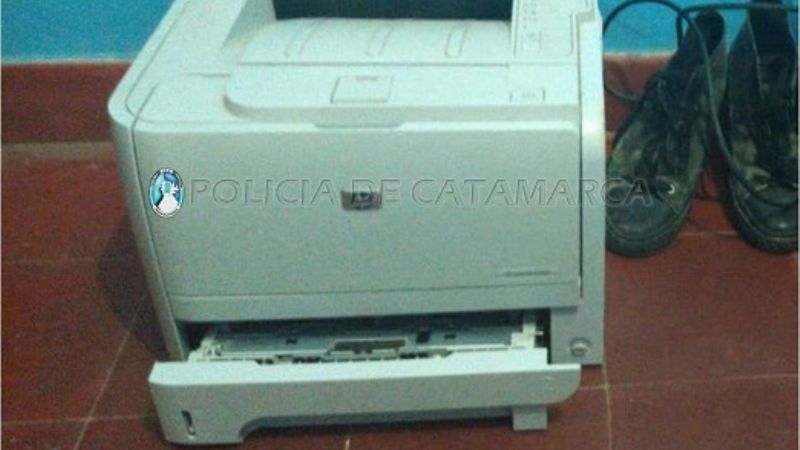 En allanamiento secuestran una impresora robada en una escuela