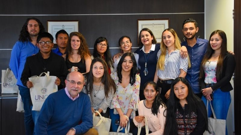 El Rector recibió a estudiantes extranjeros