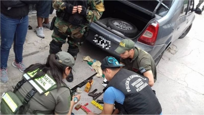 Secuestran armas de fuego, municiones, y droga