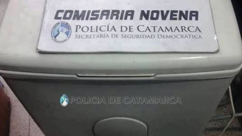 Aprehenden a dos jóvenes y secuestran un lavarropas