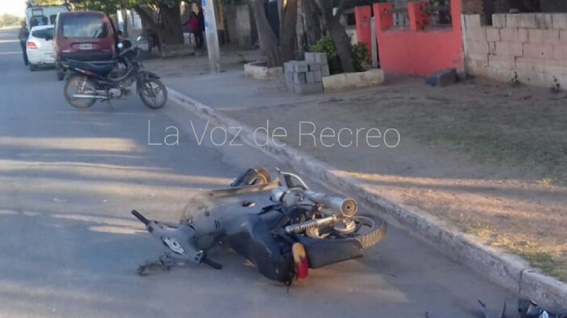 Un hombre hospitalizado tras un choque en Recreo
