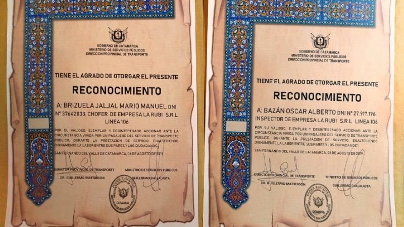 Choferes de ‘La Rubí’ distinguidos por una loable acción