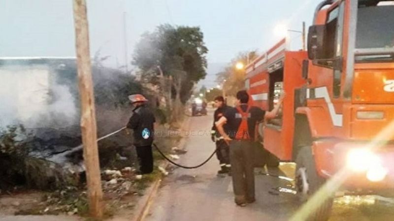 Se incendió una casa