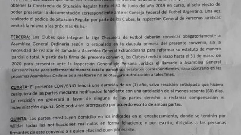 Las Chacras y una asamblea con final impredecible