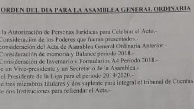 Las Chacras y una asamblea con final impredecible
