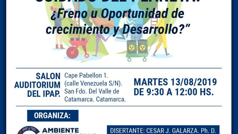 Disertante internacional expondrá sobre el cuidado del planeta