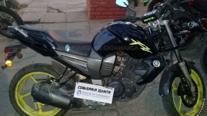 Recuperan una moto robada en 2016