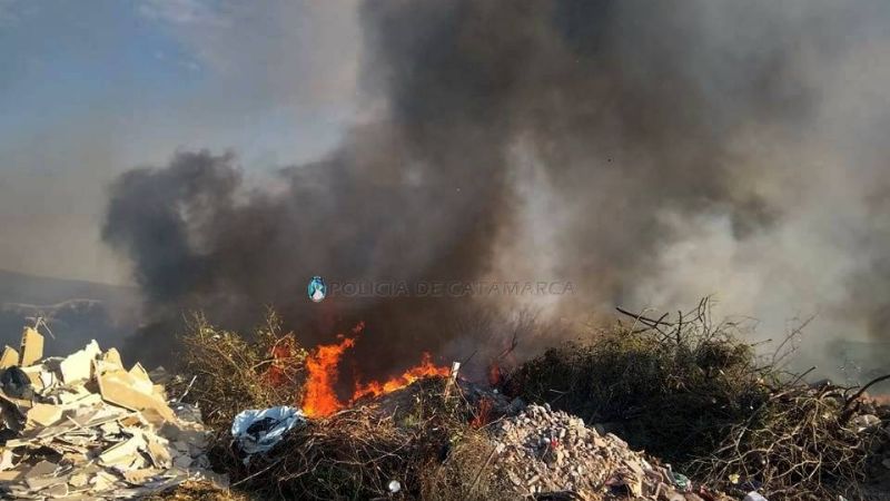 Otra vez tuvieron que apagar un incendio de pastizales
