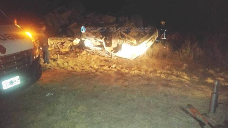 Vuelco fatal en ruta 60