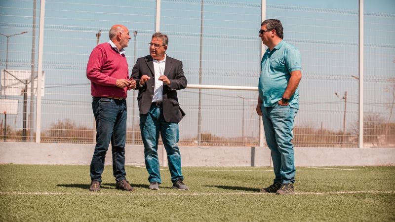 Barrio Magisterio tiene su nuevo playón deportivo