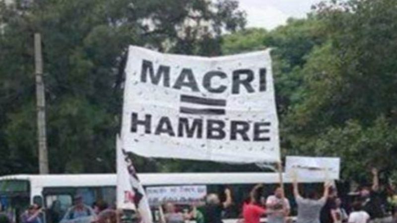 Movilización de organizaciones contra las políticas de Macri