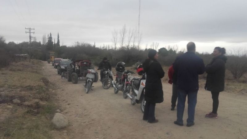 Vecinos de El Potrero se movilizan por el mal estado de los caminos