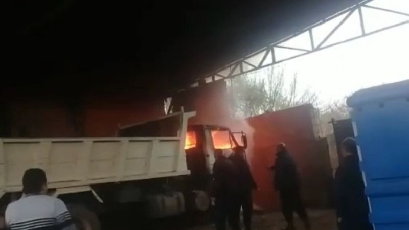 Ancasti: se incendió un camión del municipio