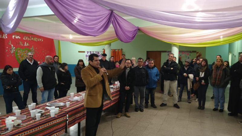 Delegados del país para el Congreso Mariano, a los pies de la Virgen del Valle