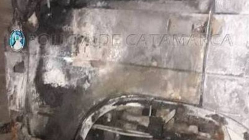 Ancasti: se incendió un camión del municipio