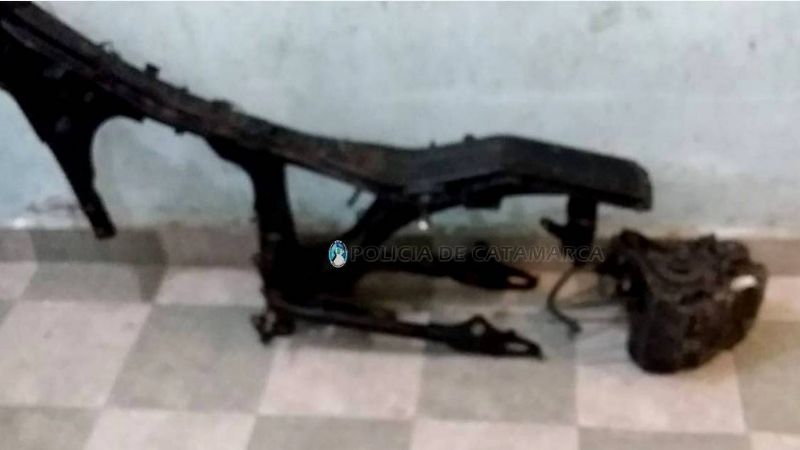 En un taller de Valle Viejo, secuestran motopartes de dudosa procedencia