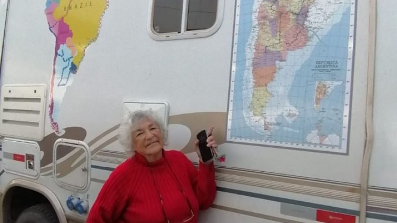 Jubilada vendió todo y recorre Sudamérica en un motorhome