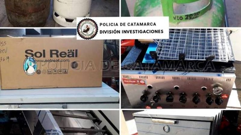 Le robaron horno, panchera, lomitera, freidora y garrafas