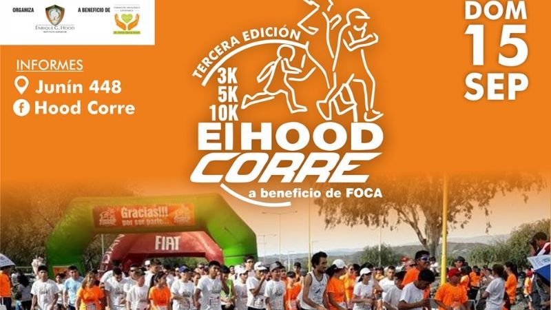 Este domingo, 3º carrera solidaria “Hood Corre”