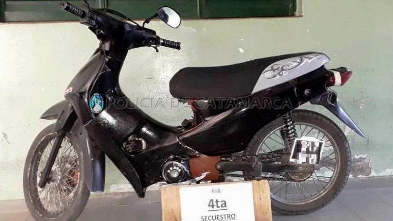 Detenido con moto robada